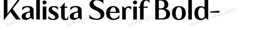 Kalista Serif Bold字体转换